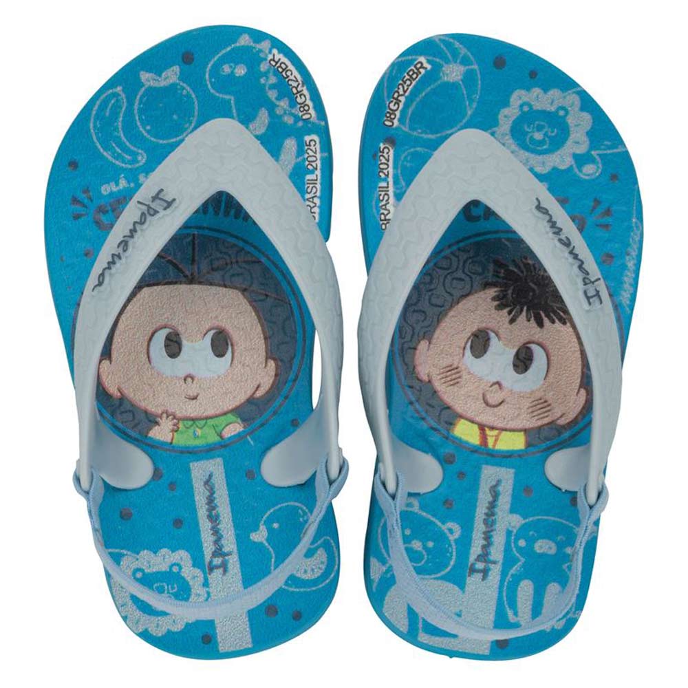 Chinelo Infantil Menino Ipanema Baby Turma da Mônica Azul Antiderrapante